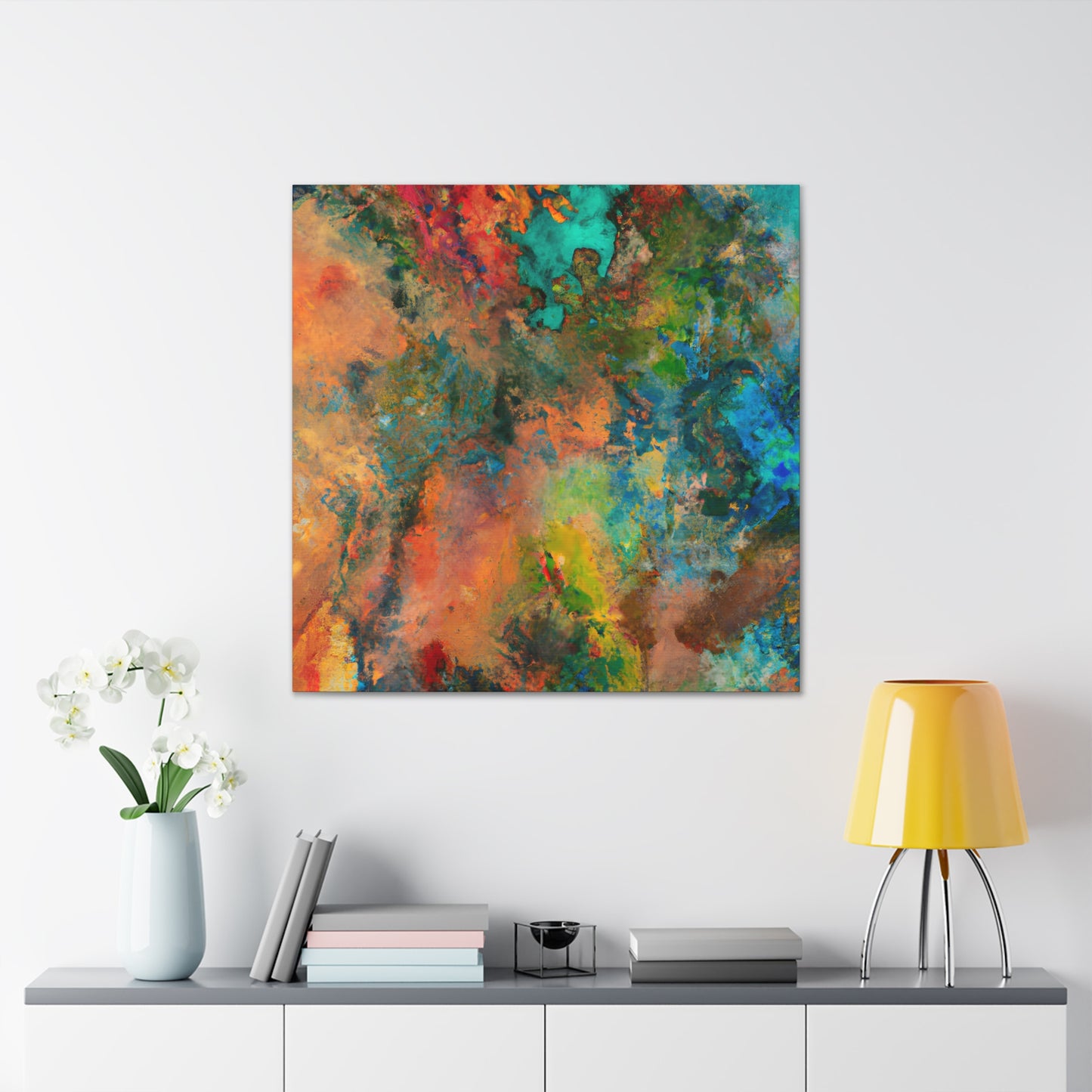 Nightswirl Reflection. - Canvas