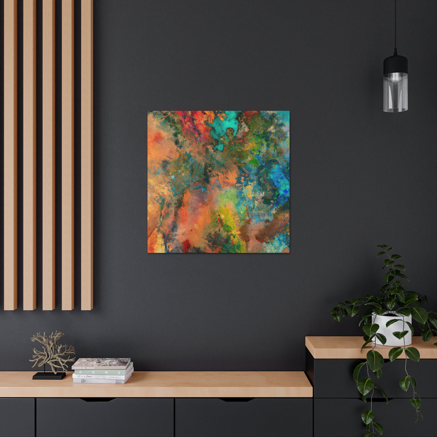 Nightswirl Reflection. - Canvas