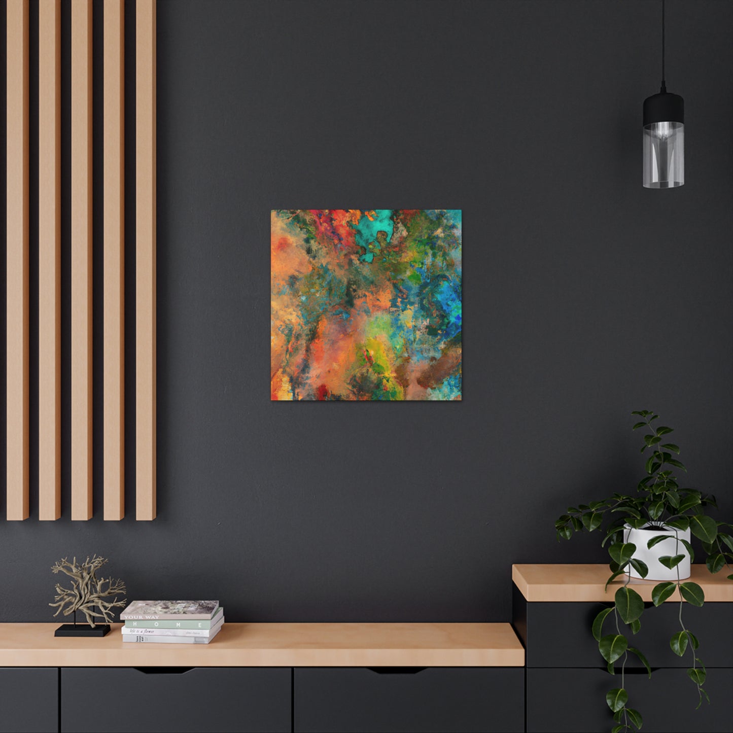 Nightswirl Reflection. - Canvas
