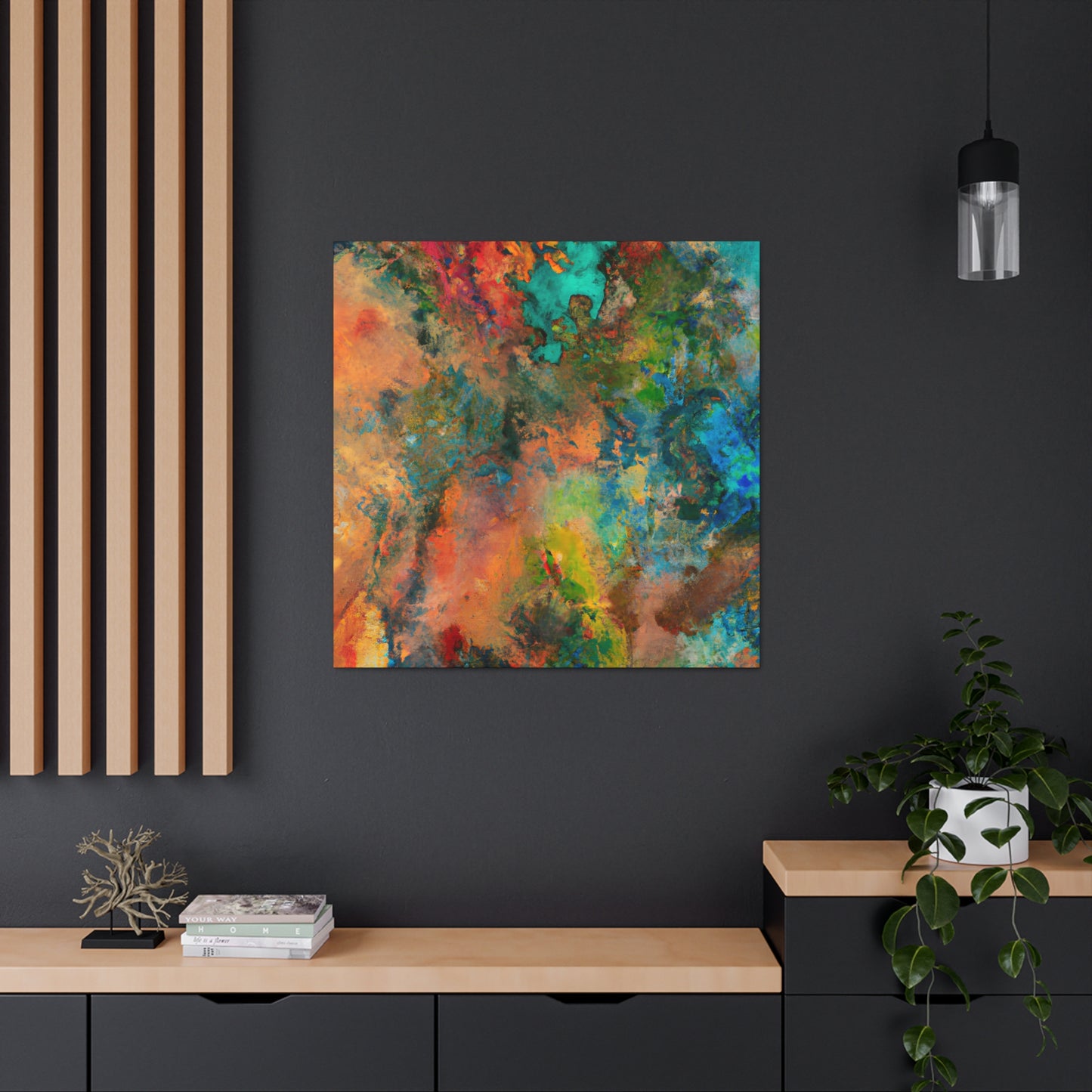 Nightswirl Reflection. - Canvas